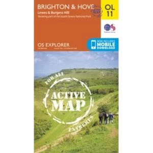 Brighton & Hove, Lewes & Burgess Hill by Ordnance Survey (Sheet map, folded, 2015)