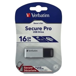 Verbatim Secure Pro 16GB USB Flash Drive