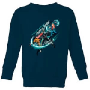 Aquaman Fight for Justice Kids Sweatshirt - Navy - 9-10 Years