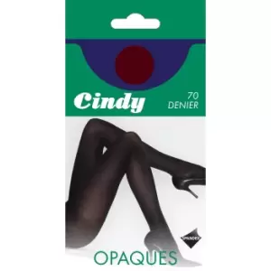 Cindy Womens/Ladies 70 Denier Opaque Tights (1 Pair) (Small (4ft11a-5ft4a)) (Dark Wine)