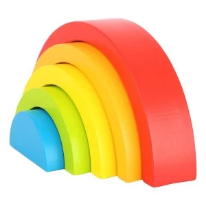 Legler - Small Foot Rainbow Building Blocks Wooden Puzzle Kid's Toy (Multi-colour)