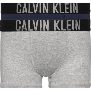 Calvin Klein 2 Pack Trunks - Grey/Blue 025