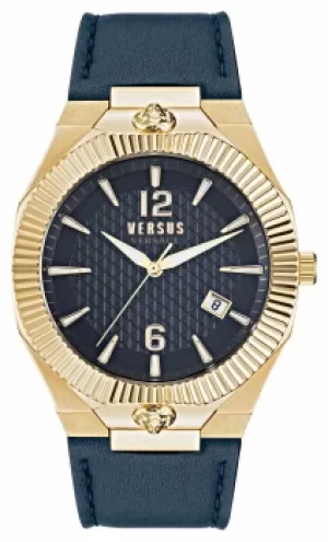 Versus Versace Echo Park Blue Leather Strap VSP1P0221 Watch