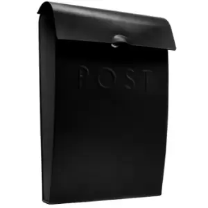 Wall Mounted Post Box in Black M&amp;W