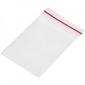 Grip seal bag wo write on panel W x H 35mm x 55mm Transparent Polyethylen