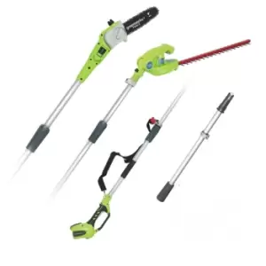 Greenworks - G40PSH Cordless 40v Pole Saw & Long Reach Hedge Trimmer Bare Unit