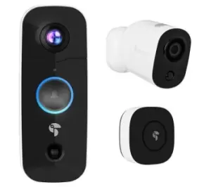 TOUCAN B200WOC Wireless Video Doorbell with Chime & WiFi Security Camera Bundle