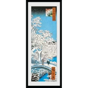 Hiroshige The Drum Bridge 30 x 75cm Collector Print