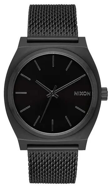 Nixon A1187-001-00 Time Teller Milanese All Black Watch