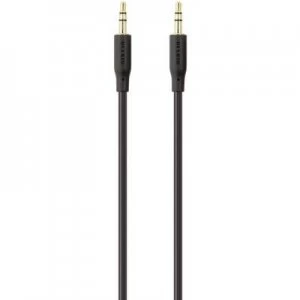 Belkin Jack Audio/phono Cable [1x Jack plug 3.5mm - 1x Jack plug 3.5 mm] 1m Black gold plated connectors