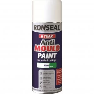 Ronseal 6 Year Anti Mould Aerosol White 400ml