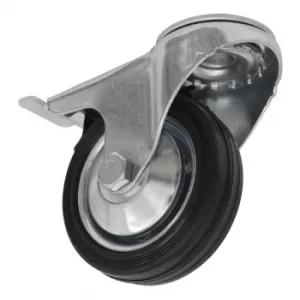 Castor Wheel Bolt Hole Swivel with Brake 75MM
