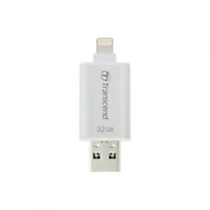 Transcend Dual Flash Drive JetDrive GO 300 32GB USB 3.1 Silver