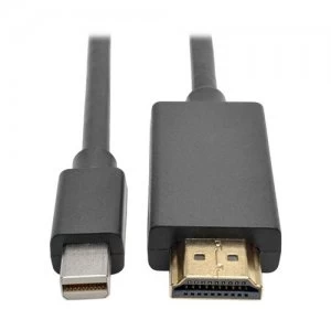 Tripp Lite Mini DisplayPort to HDMI Adapter Cable (M/M) 1080p 0.91 m (3-ft.)