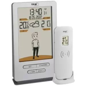 TFA Dostmann Weather Jack 35.1166.54 Wireless digital weather station Forecasts for 12 to 24 hours