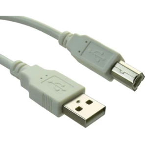 Sandberg USB 2.0 A to B Printer cable Male to Male, 2 Metres, Clear Bag Packaging,