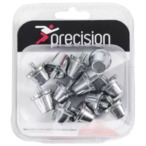 Precision Alloy Football Boot Studs Set (Pack of 6) (One Size) (Silver)