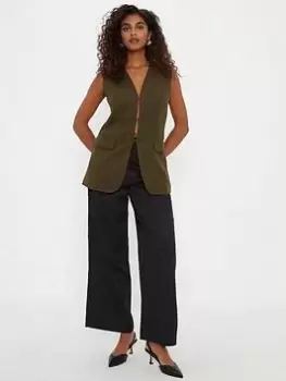 Dorothy Perkins Wide Leg Trouser - Black Size 12, Women