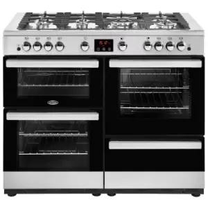 Belling 444411730 10cm Cookcentre X110G Double Oven Gas Cooker St Stee