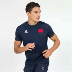 Le Coq Sportif France Training T Shirt Mens - Blue