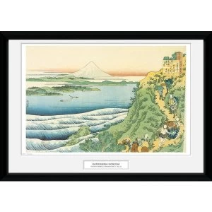 Hokusai Travelers Climbing a Mountain 50 x 70 Collector Print