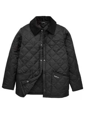 Barbour Boys' Liddesdale Quilted Jacket - Black - XL (12-13 Years)