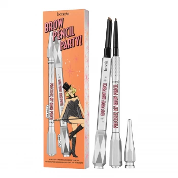 benefit Brow Pencil Party Goof Proof & Precisely my Brow Duo Set (Various Shades) - 04 Warm Deep Brown