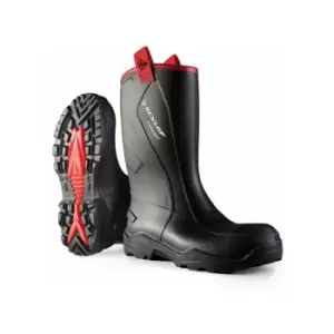 Dunlop - purofort+rugged F/Safety Wellington Boot Black sz 13 - Black