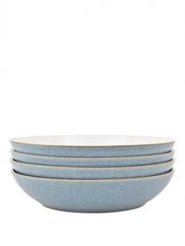 Denby Elements 4 Piece Pasta Bowl Set - Blue