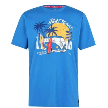 Hot Tuna Crew T Shirt Mens - Wash Blu Camper