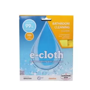 E-Cloth Bathroom Cleaning Cloths (Pack Of 2) (Pack Of 2) (Yellow)