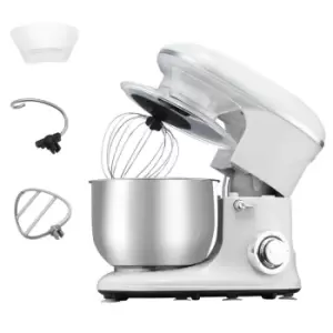 HOMCOM 800-112V70Sr 1200W 5.5L Stand Mixer With Pulse Setting - Silver