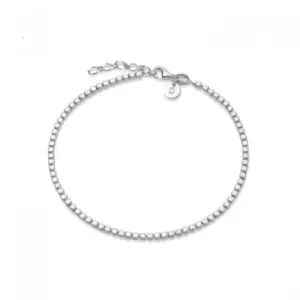 Beaded Chain Sterling Silver Bracelet RBR02_SLV