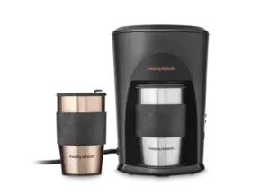 Morphy Richards Coffee On The Go 2 Mug Edition Filter Coffee Machine - Black - 162743