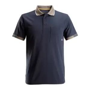 Snickers Mens AllroundWork 37.5 Tech Short Sleeve Polo Shirt (2XL) (Navy)
