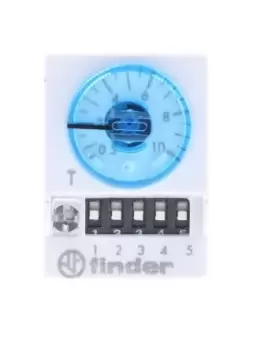 Finder 4PDT Multi Function Timer Relay, 48V ac/dc 0.05 100 s, 3 100 min, 5 100h, Plug In