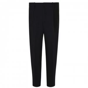 DKNY Cropped Pleat Trousers - Black