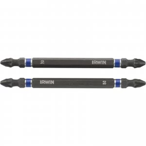 Irwin Double Ended Impact Pozi Screwdriver Bit PZ2 100mm Pack of 2