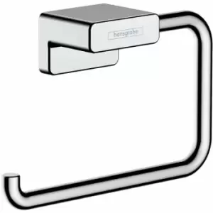 Hansgrohe - AddStoris Bathroom Toilet Roll Holder Chrome Wall Mount Modern - Silver