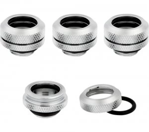 CORSAIR Hydro X Series XF 14mm Compression Fitting - G1/4", Chrome, Pack of 4