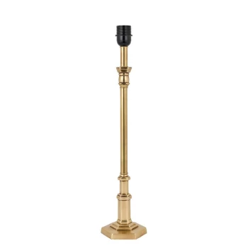 Canterbury 1 Light Table Lamp Brass - Base Only, E27