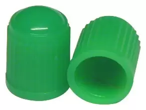 Car Dust Caps - Green - Set Of 4 PWN1055 WOT-NOTS