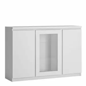 Fribo Sideboard with Central Glazing, white