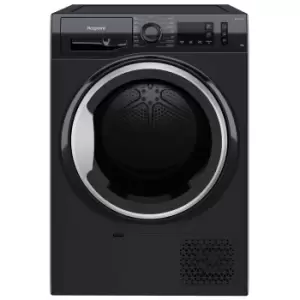 Hotpoint NTM1192BSK 9KG Heat Pump Condenser Dryer in Black A Rated