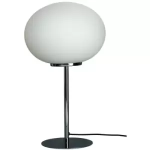 Dyberg Larsen Queen Opal, Chrome Globe Table Lamp