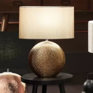 Bronze Dot Textured Ceramic Table Lamp