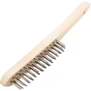 4-Row Stainless Steel Wire Scratch Brush