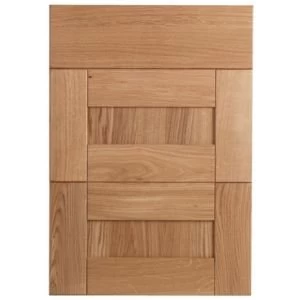 Cooke Lewis Chesterton Solid Oak Drawer front W500mm Set of 3