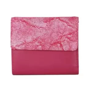 Eastern Counties Leather Womens/Ladies Anais Purse With Foil Embossed Panel (One Size) (Fuchsia/Pink Foil)