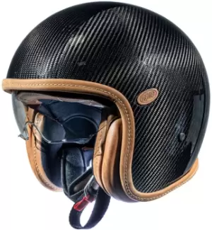 Premier Vintage Platinum Edt. Carbon Jet Helmet Size M carbon, Size M
